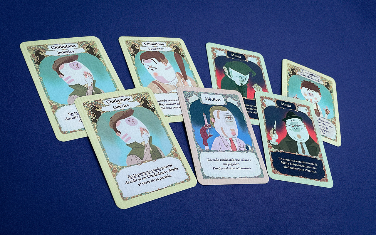 Mafia - Cartas desplegadas
