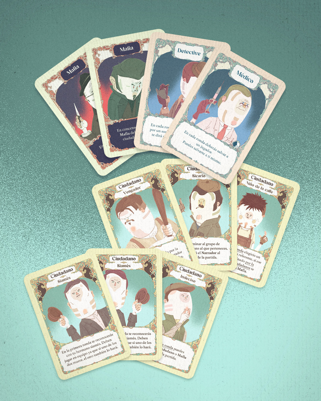 Mafia - Cartas del juego